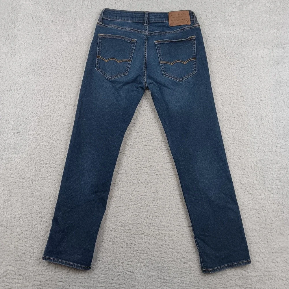 American Eagle Slim Straight Extreme Flex Men‎ 28x28 Blue Dark Wash Jeans
